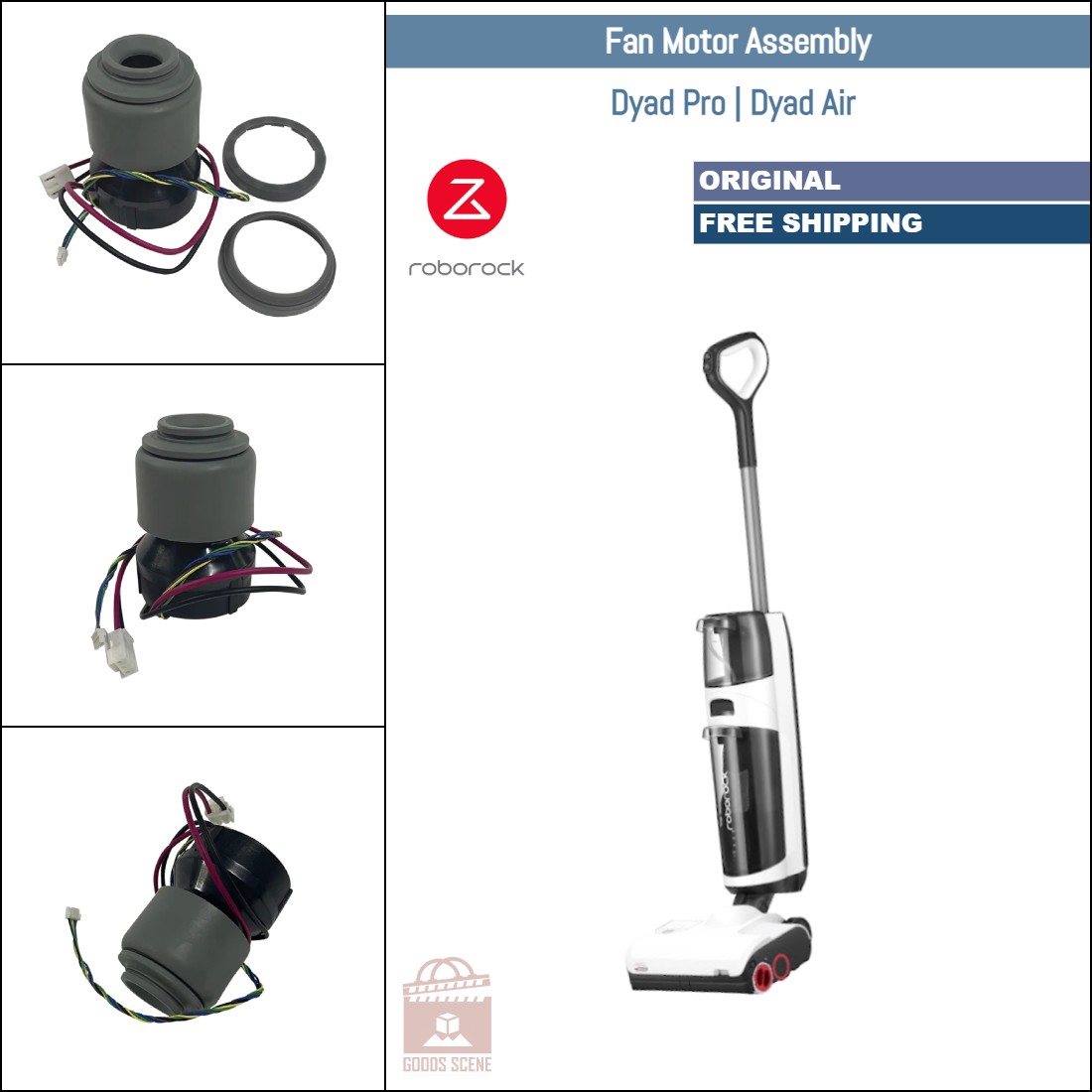 Roborock Dyad Pro, Dyad Air | Original Spare & Repair Parts: Suction Fan Motor