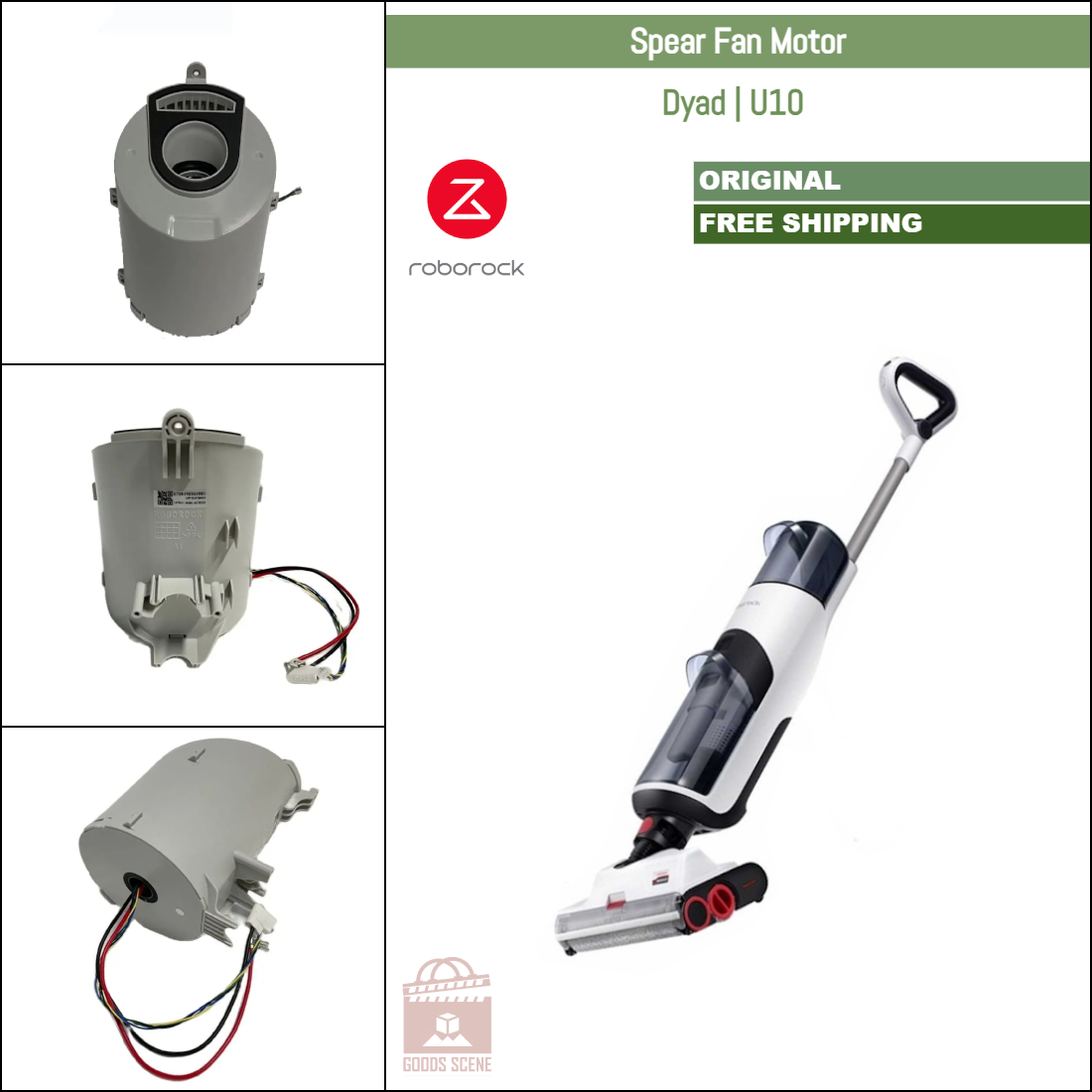 Roborock Dyad, U10 | Original Spare & Repair Parts: Spear Fan Motor
