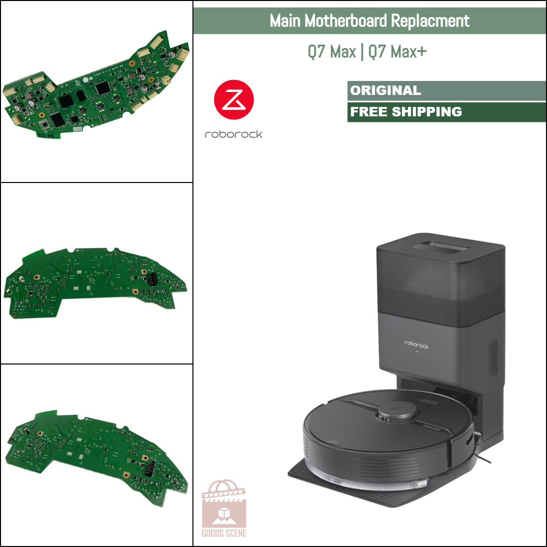 Roborock Q7 Max, Q7 Max+ | Original Spare & Repair Parts: Main PCB Motherboard Replacement