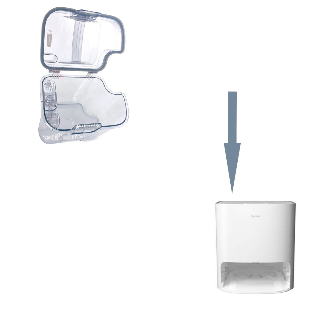 Dreame Bot W10, W10 Pro | Original Spare Parts & Accessories For Auto Dock: Clean And Dirty Water Tank