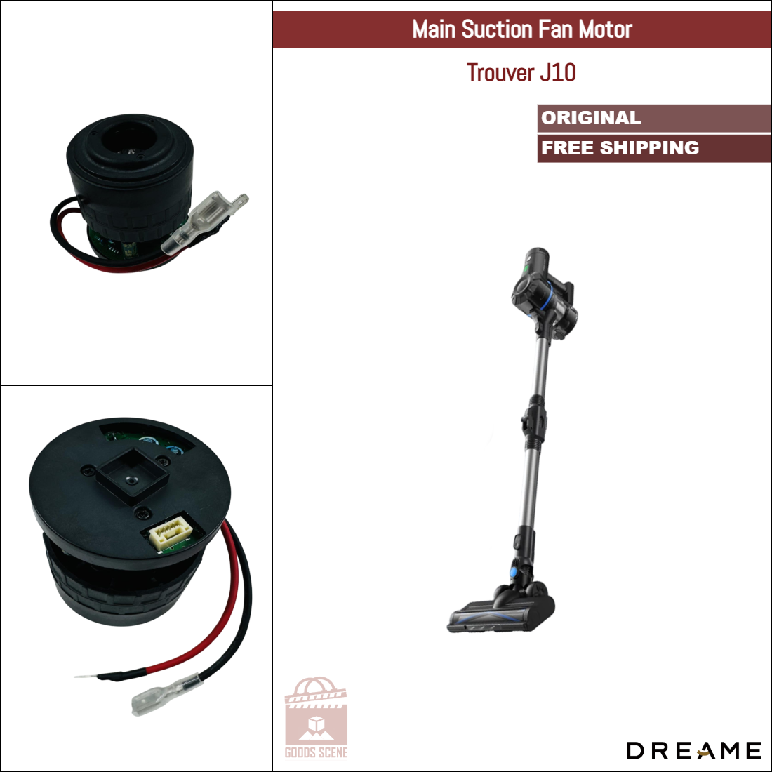 Dreame Trouver J10 | Original Spare & Repair Parts: Main Fan Motor