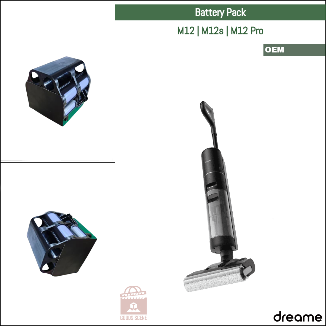 Roborock S4, S5, S6, S6 Pure, S7, S8, Q5, Q7, Q Revo MaxV Pro und verschiedene Modelle | Originale Ersatz- und Reparaturteile: OEM-Akkuersatz, 5200 mAh