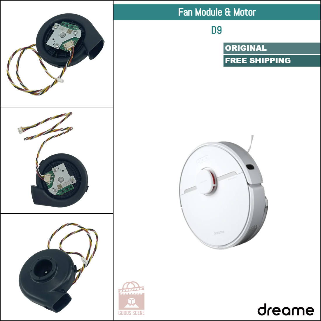 Dreame D9 | Original Spare & Repair Parts: Fan Motor Module
