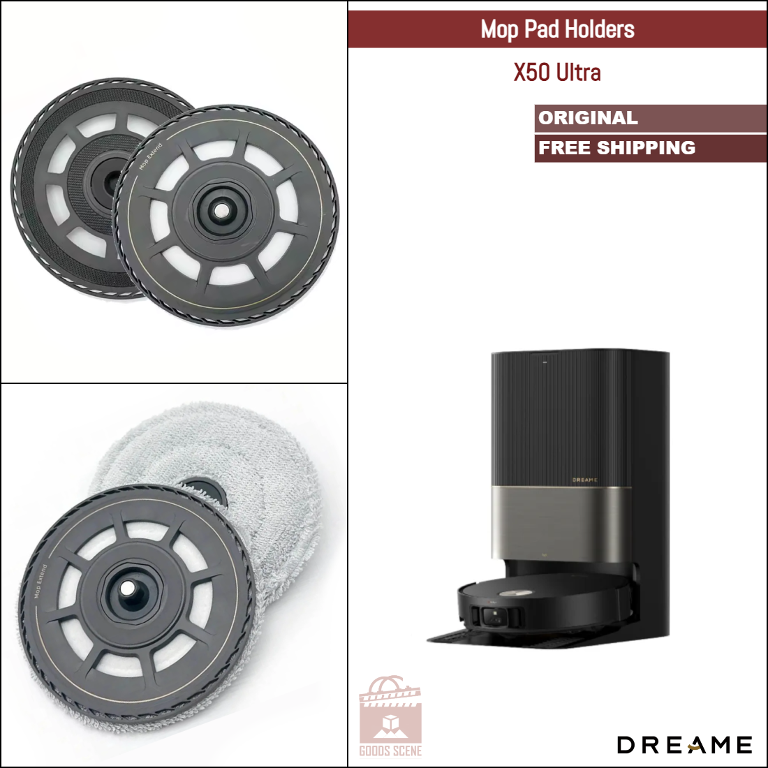 Dreame X50 Ultra | Original Spare Parts & Accessories: Mop Pad Mount Tray Holder
