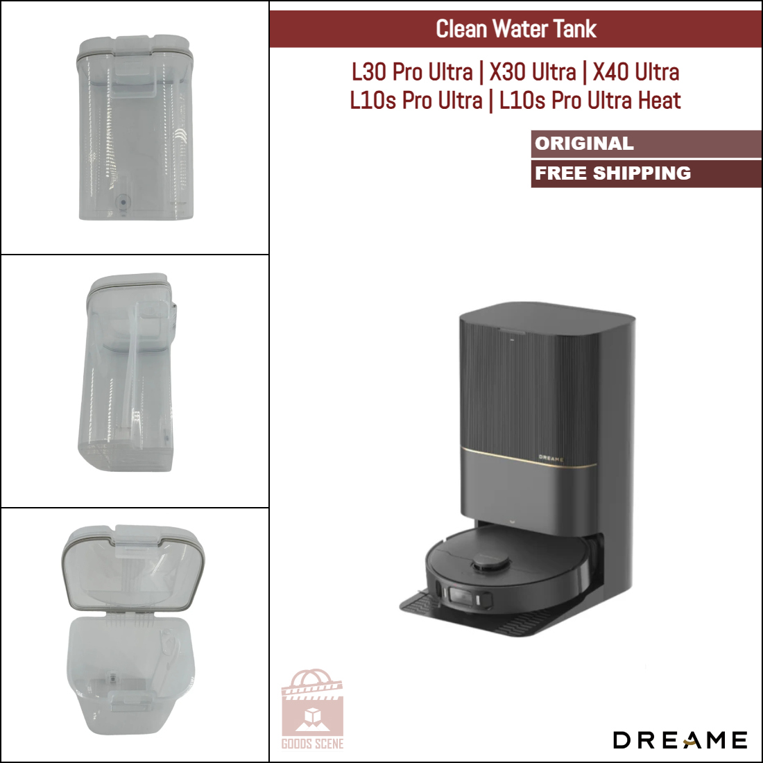 dreame L40 Ultra Robot Aspirateur Laveur avec Serpillière Amovible et dreame L40 Ultra Robot Aspirateur Laveur avec Serpillière Amovible et