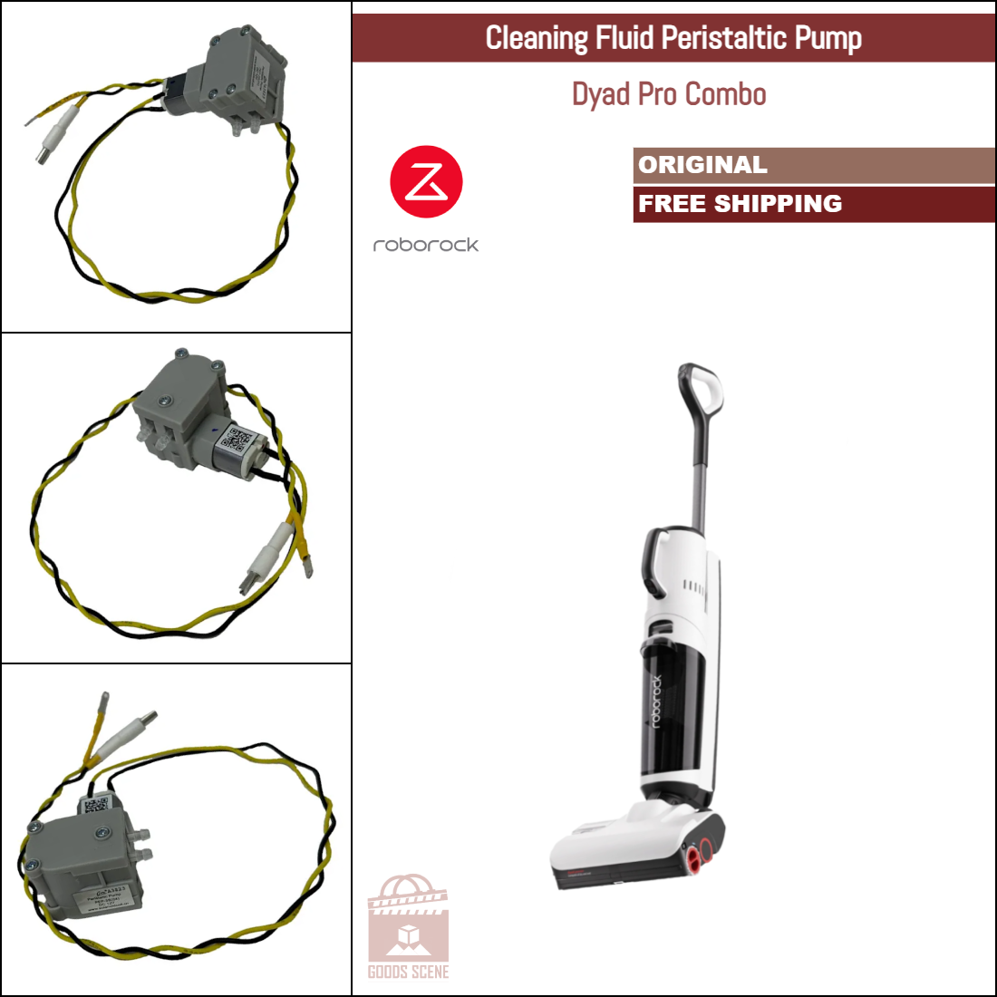 Roborock Dyad Pro Combo | Original Spare & Repair Parts: Cleaning Fluid Peristaltic Pump