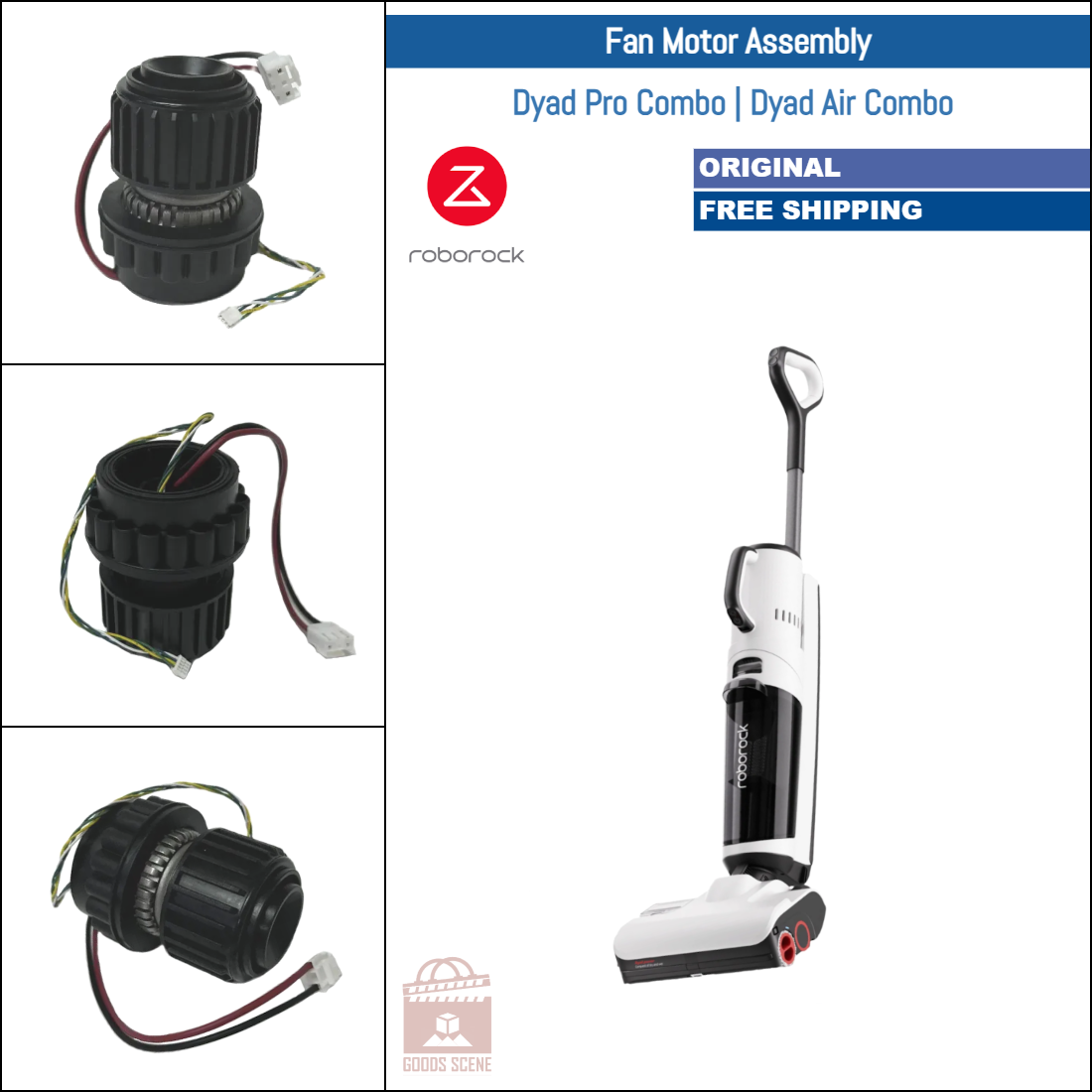 Roborock Dyad Pro Combo, Dyad Air Combo | Original Spare & Repair Parts: Fan Motor Assembly