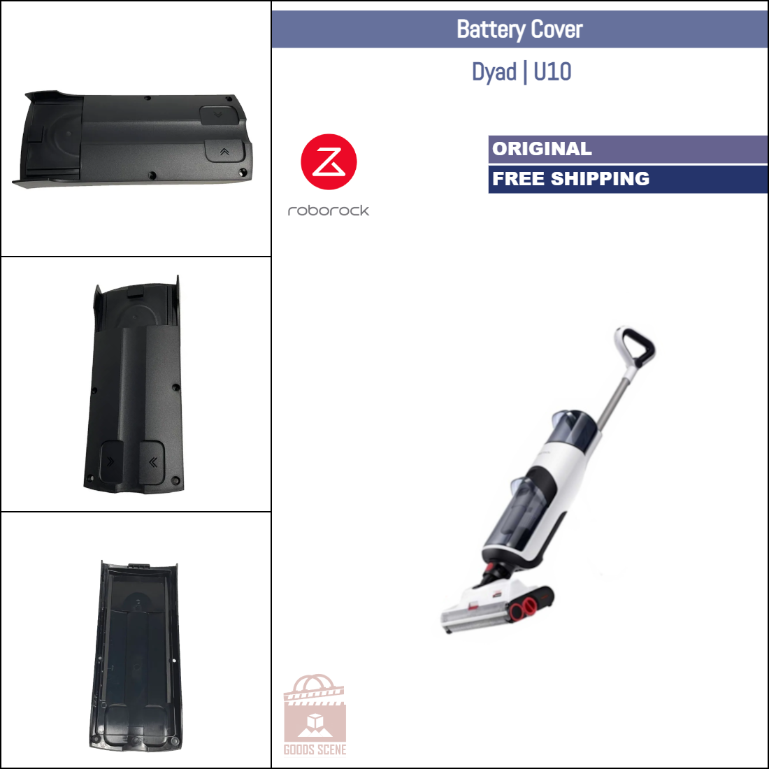 Roborock Dyad, U10 | Original Spare & Repair Parts: Battery Cover