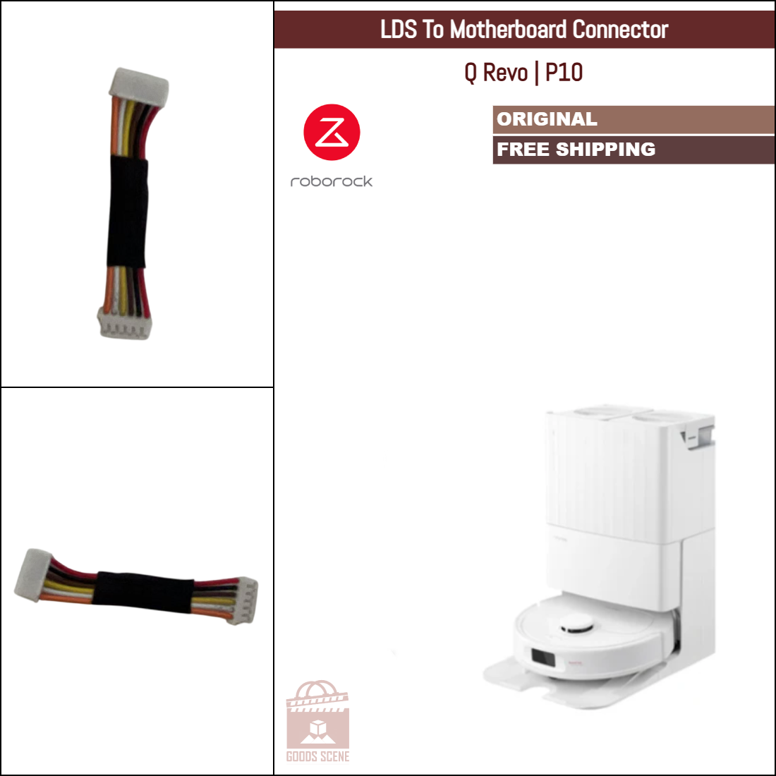 Roborock Q Revo, P10 | Original Spare & Repair Parts: LDS To Motherboard Cable Connector
