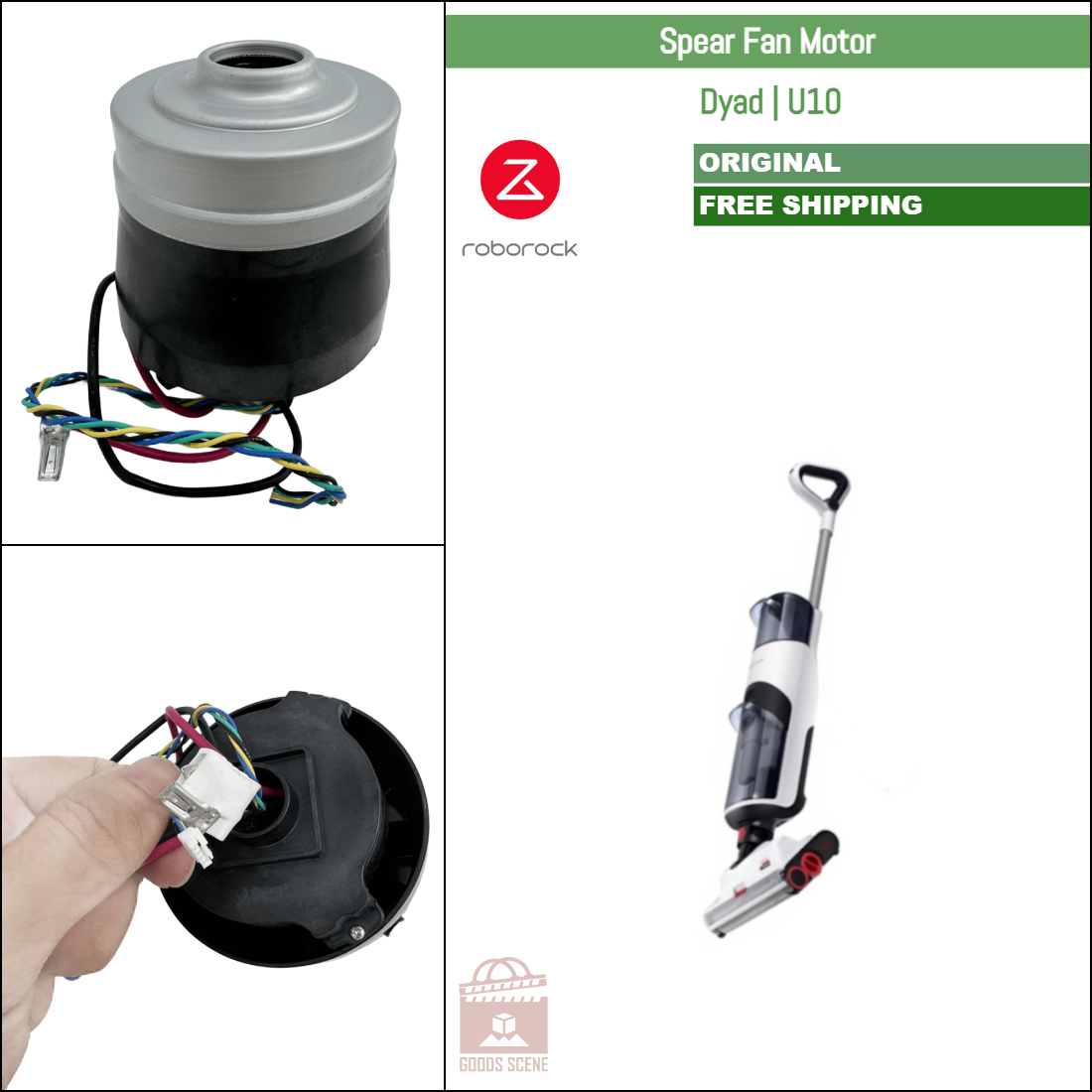 Roborock Dyad, U10 | Original Spare & Repair Parts: Spear Fan Motor Assembly