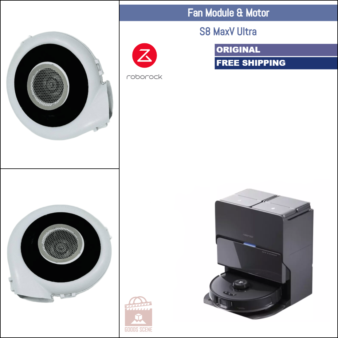 Roborock S8 MaxV Ultra | Original Spare & Repair Parts: Fan Motor Module 10000Pa