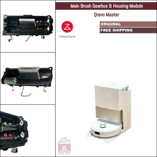 Roborock Qrevo Master | Original Spare & Repair Parts: Main Brush Gearbox Motor With Housing