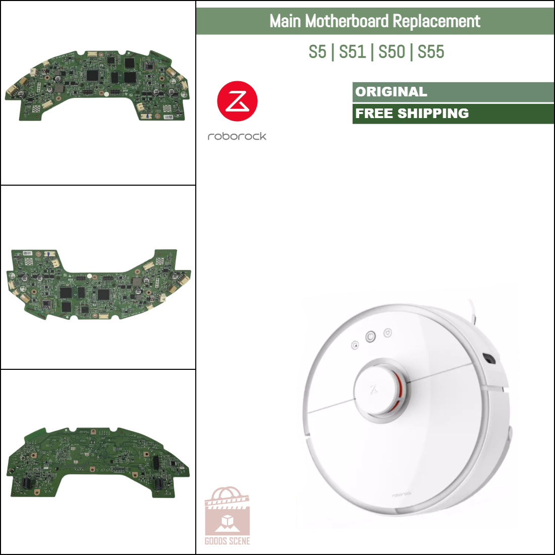 Roborock S5 | Original Spare & Repair Parts: Main PCB Motherboard Replacement