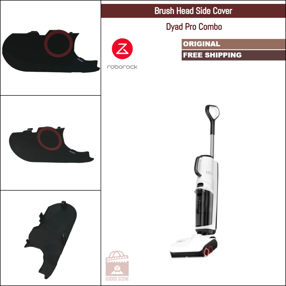 Roborock Dyad Pro Combo | Original Spare Parts & Accessories: Brush Head Side Cover