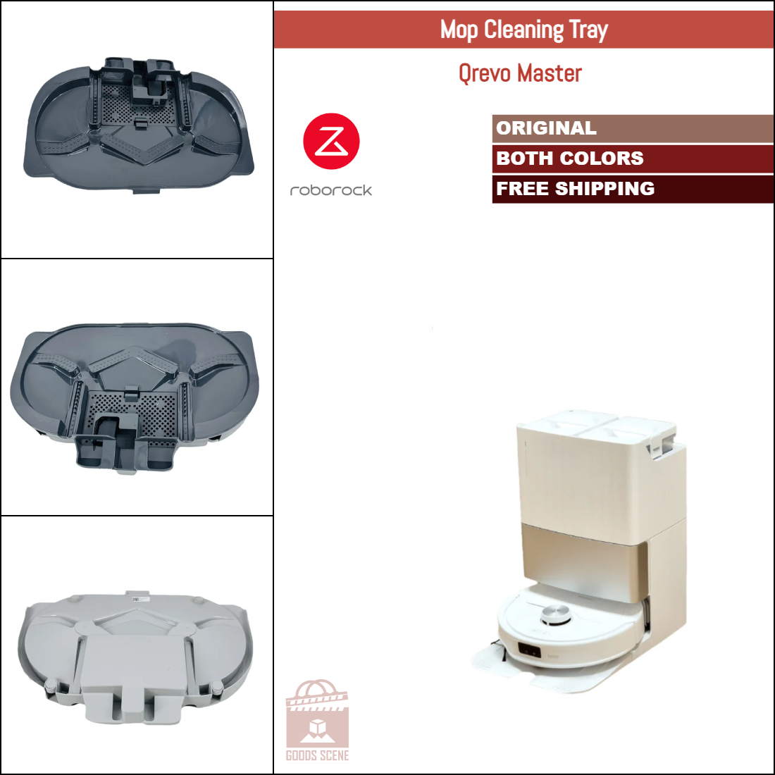 Roborock Qrevo Master | Original Spare Parts & Accessories For Auto Dock: Mop Cleaning Dock Tray