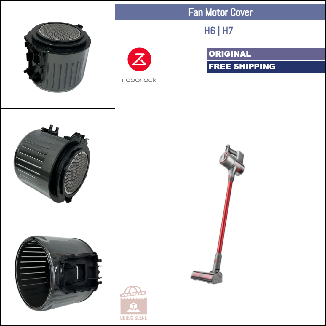 Roborock H6, H7 | Original Spare Parts & Accessories: Fan Motor Cover
