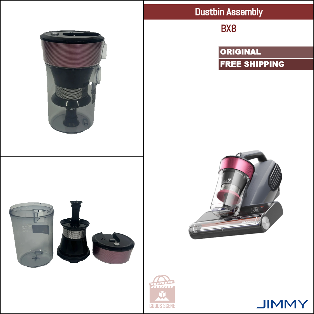 Jimmy BX8 | Original Spare Parts & Accessories: Dustbin Assembly