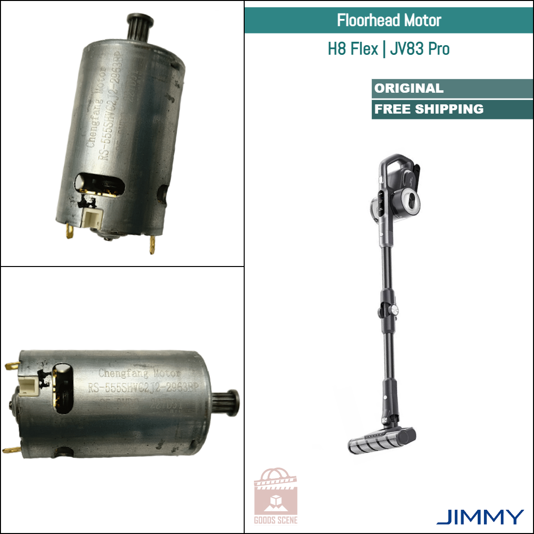 Jimmy H8 Flex, JV83 Pro | Original Spare & Repair Parts: Floorhead Motor