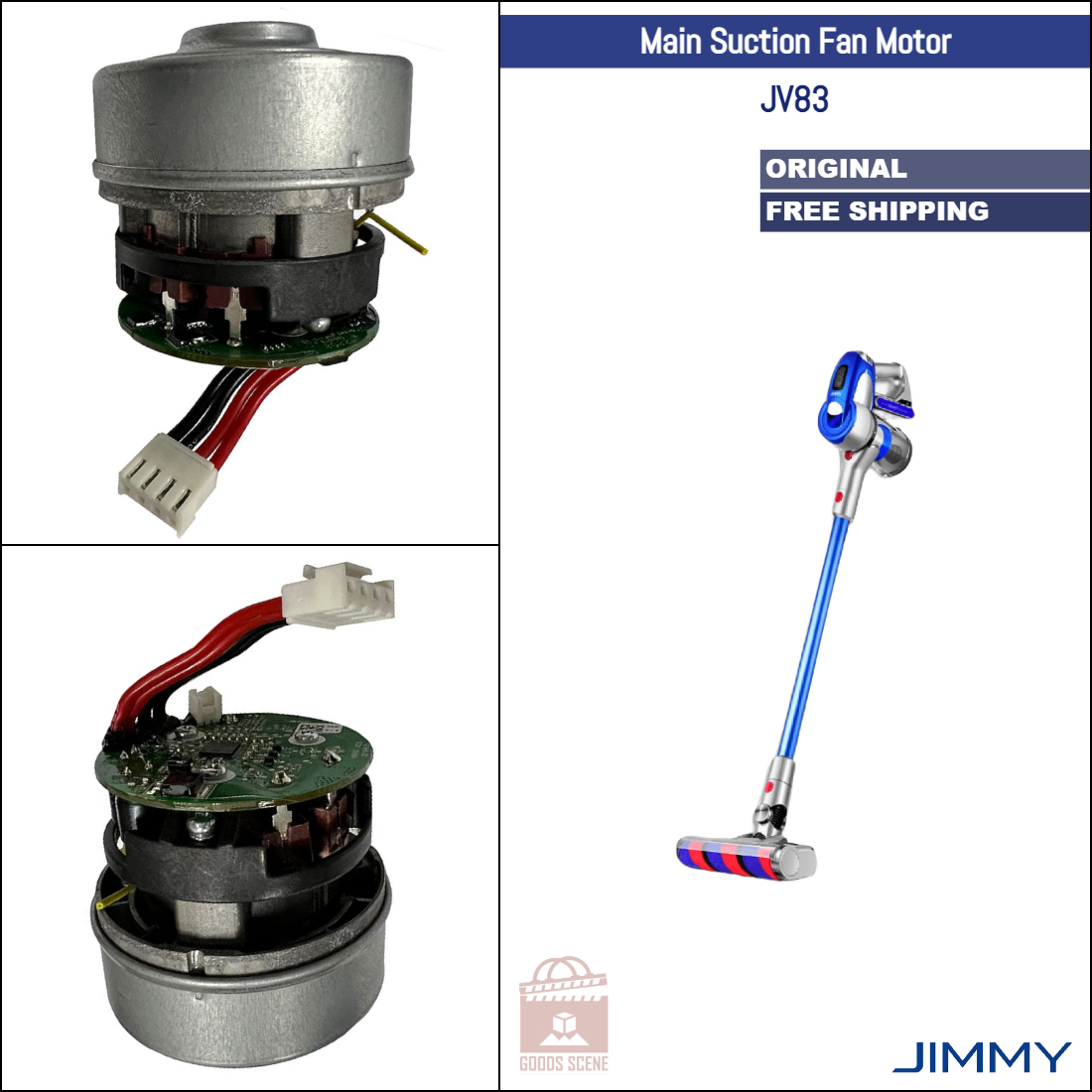 Jimmy JV83 | Original Spare & Repair Parts: Main Fan Motor