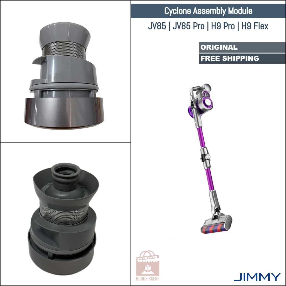 Jimmy JV85, JV85 Pro, H9 Pro, H9 Flex | Original Spare Parts & Accessories: Cyclone Assembly