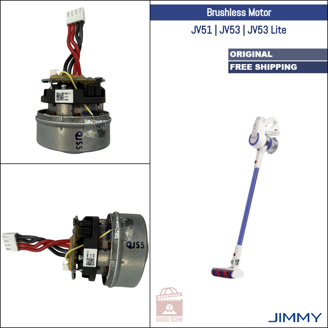 Jimmy JV51, JV53, JV53 Lite | Original Spare & Repair Parts: Brushless Motor