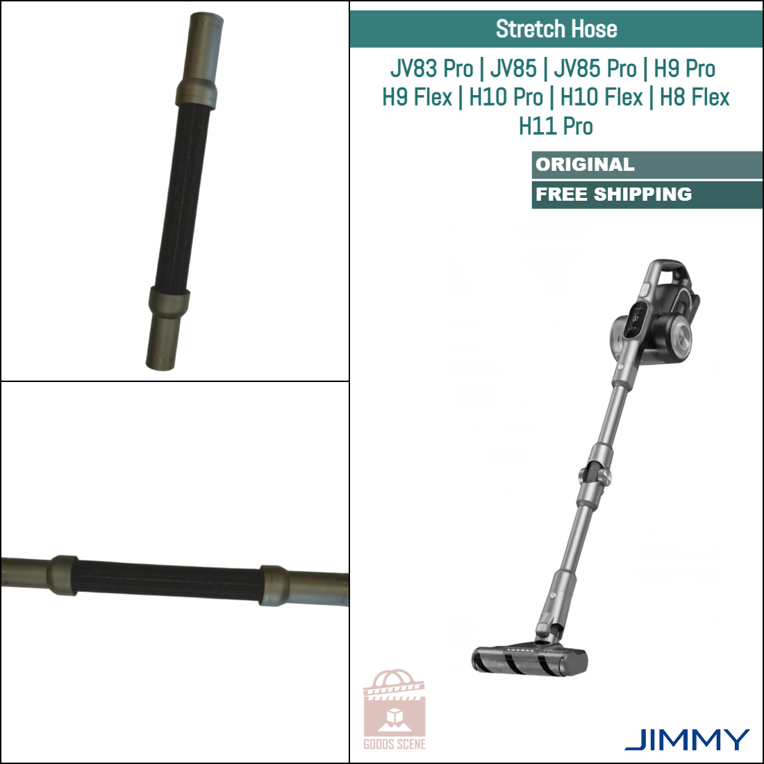 Jimmy JV83 Pro, JV85, JV85 Pro, H9 Pro, H9 Flex, H10 Pro, H10 Flex, H8 Flex, H11 Pro | Original Spare Parts & Repair Parts: Stretch Hose