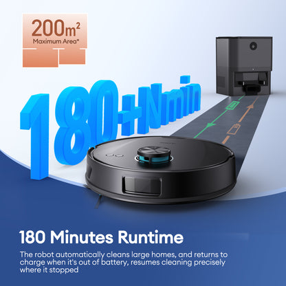 Ultenic T20 Pro Robot Vacuum Cleaner & Mop | 8000Pa Suction, AI LiDAR Navigation & Self-Empty Station