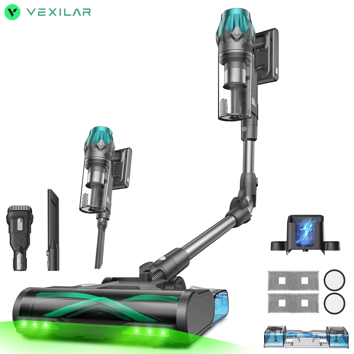Vexilar V15 Max Blitz Cordless Stick Vacuum Cleaner & Mop | 65KPa Suction