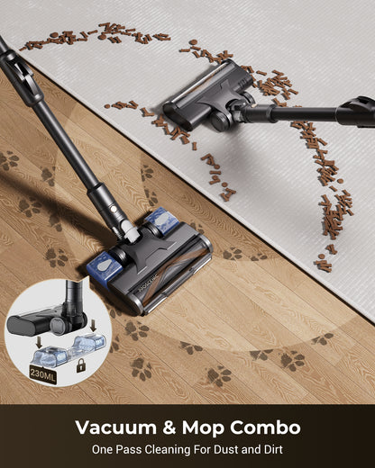 Proscenic P20 OnePass Cordless Stick Vacuum Cleaner | 70KPa Suction & Vacuum Mop