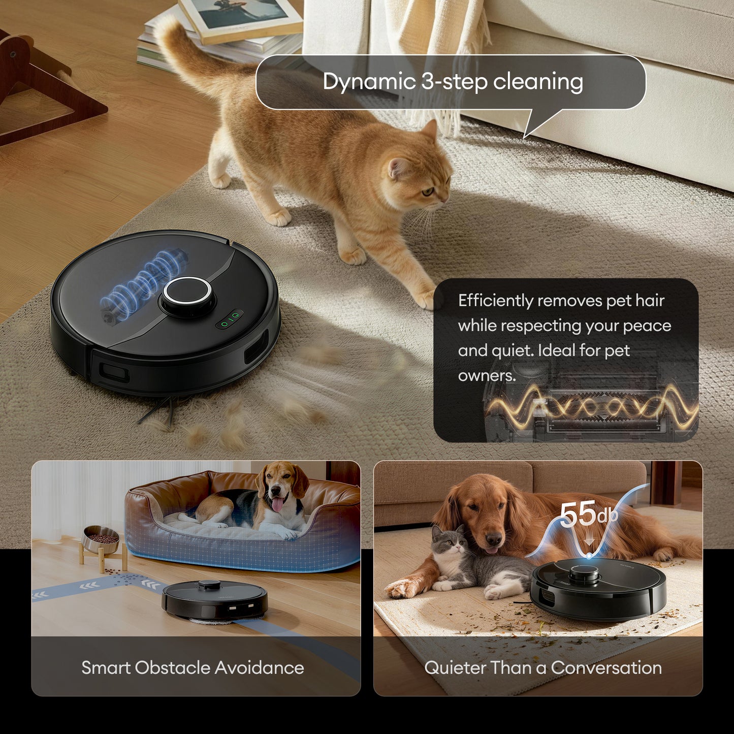 Ultenic MX50 All-in-One Robot Vacuum Cleaner & Mop | 20000Pa Suction, Hot Water Mop Washing & Auto-Empty Station