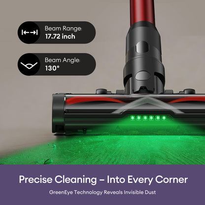 Ultenic U18 Pro Cordless Stick Vacuum Cleaner – 55KPa Suction, 80-Min Runtime, Anti-Tangle Brush