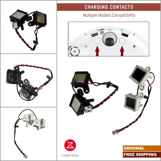 Roborock S4, S5, S6, S7, S8 & Q7 Serieses | Original Spare & Repair Parts: Common Charging Contacts Pieces - Black Or White