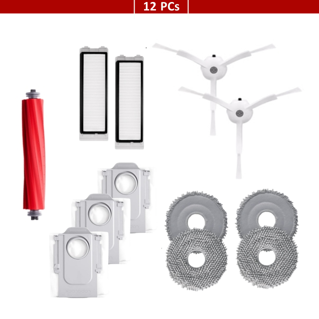 Roborock Q Revo MaxV, Q Revo Pro, Q Revo S, Q Revo Plus | Original Consumable Parts & Accessories:  Brushes, Mops, HEPA Filters & Dust Bags
