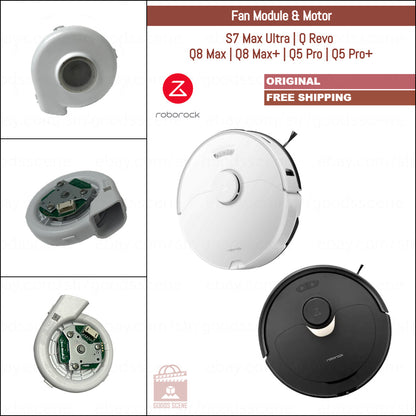 Roborock S7 Max Ultra, Q Revo, Q8 Max, Q5 Pro Serieses | Original Spare & Repair Parts: Fan Motor Module 5400Pa