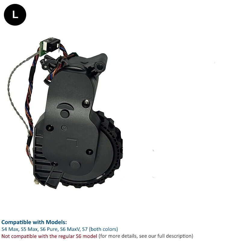 Roborock S4 Max, S5 Max, S6 Pure, S6 MaxV, S7 Pro Ultra And Various Models | Original Spare & Repair Parts: Main Left & Right Wheels, Front Wheel