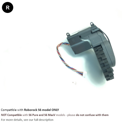 Roborock S6, S60, S61, S65 | Originale Ersatz- und Reparaturteile: Haupträder rechts und links