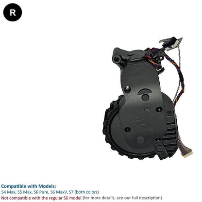 Roborock S4 Max, S5 Max, S6 Pure, S6 MaxV, S7 Pro Ultra og forskjellige modeller | Originale reserve- og reparasjonsdeler: Venstre og høyre hovedhjul, forhjul