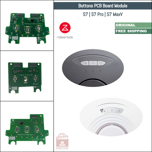 Roborock S7, S7+, S7 MaxV Ultra, S7 Pro Ultra | Original Spare & Repair Parts: Keys Buttons Panel KeyBoard PCB Module