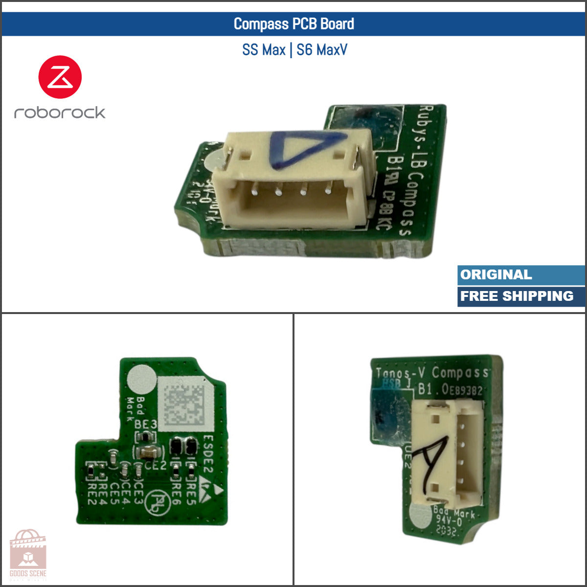 Roborock S5 Max, S6 MaxV | Original Spare & Repair Parts: Compass PCB Board Card Module