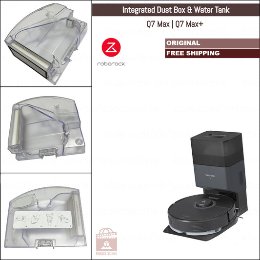 Roborock Q7 Max, Q7 Max+ | Original Spare Parts & Accessories: Dustbin Dust Box Integrated Water Tank With HEPA Filter