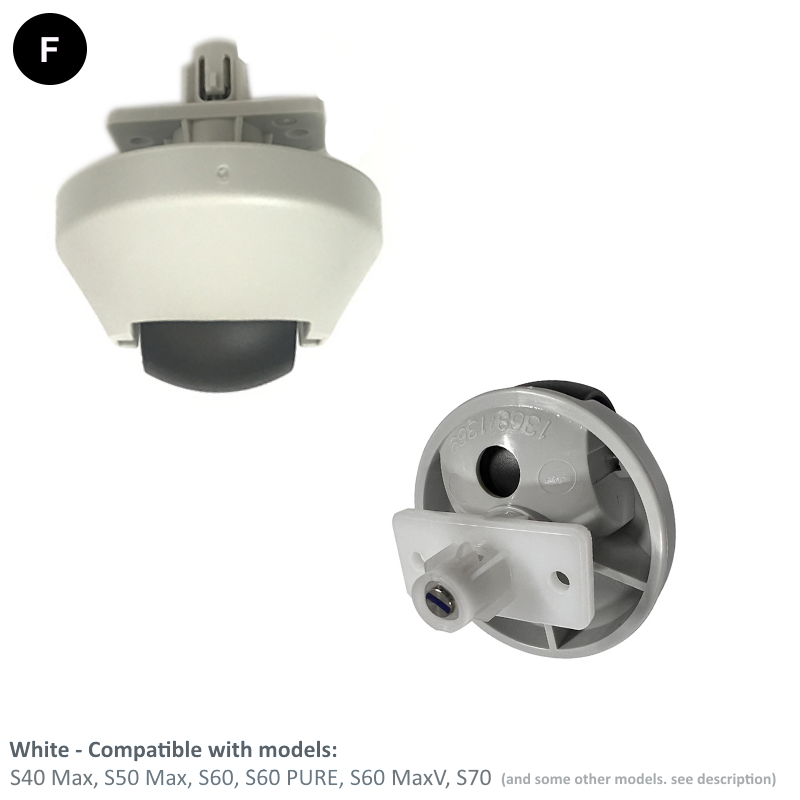 Roborock S4 Max, S5 Max, S6 Pure, S6 MaxV, S7 Pro Ultra og forskjellige modeller | Originale reserve- og reparasjonsdeler: Venstre og høyre hovedhjul, forhjul