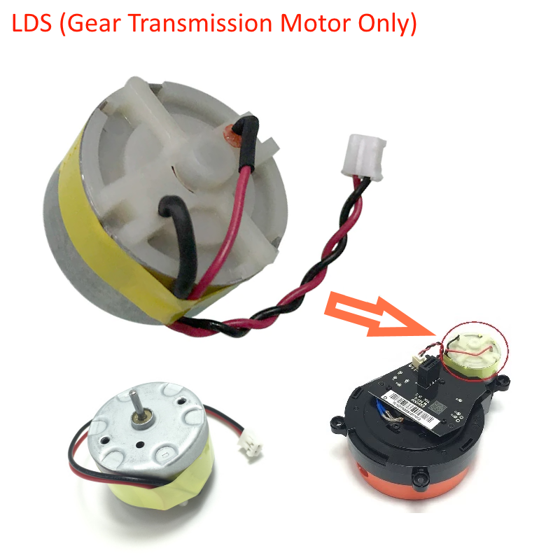 Roborock S4 Max, S5, S6, S7, S8 & Q5, Q7 Serieses | Original Spare & Repair Parts: Common LDS Laser Lidar Sensor & LDS Gearbox Motor