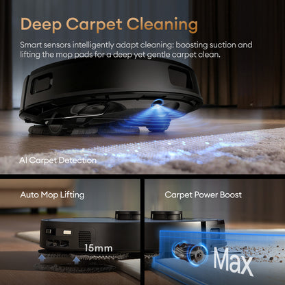 Ultenic MX50 All-in-One Robot Vacuum Cleaner & Mop | 20000Pa Suction, Hot Water Mop Washing & Auto-Empty Station