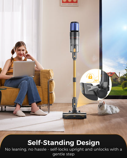 Proscenic P15 Cordless Stick Vacuum Cleaner | 50KPa Suction & GreenEye Technology