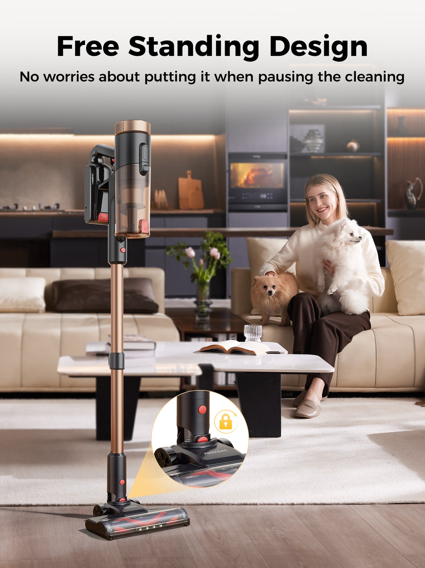 Proscenic P11 Ultra Cordless Stick Vacuum Cleaner | 50KPa Suction & Green Laser