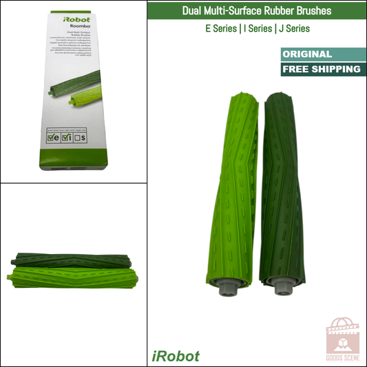 iRobot Roomba E Series, I Series, J Series | Original Consumable Parts & Accessories: Dual Main Rubber Rolling Brush
