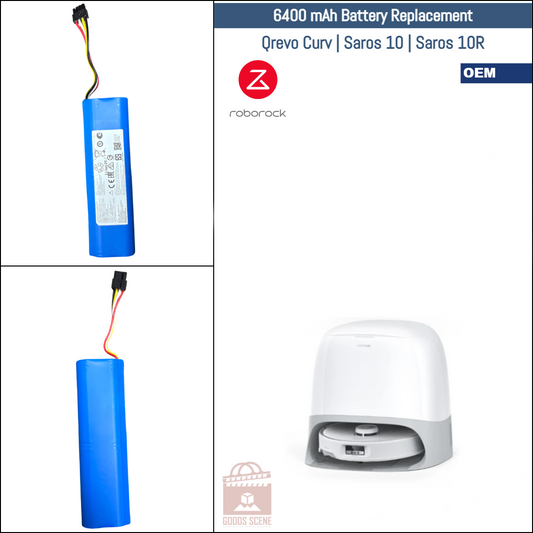 Roborock S4, S5, S6, S6 Pure, S7, S8, Q5, Q7, Q Revo MaxV Pro und verschiedene Modelle | Originale Ersatz- und Reparaturteile: OEM-Akkuersatz, 5200 mAh