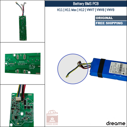 Dreame H11, H11 Max, H12, VWV7, VWV8, VWV9 | Original Spare & Repair Parts: Battery BMS PCB Board