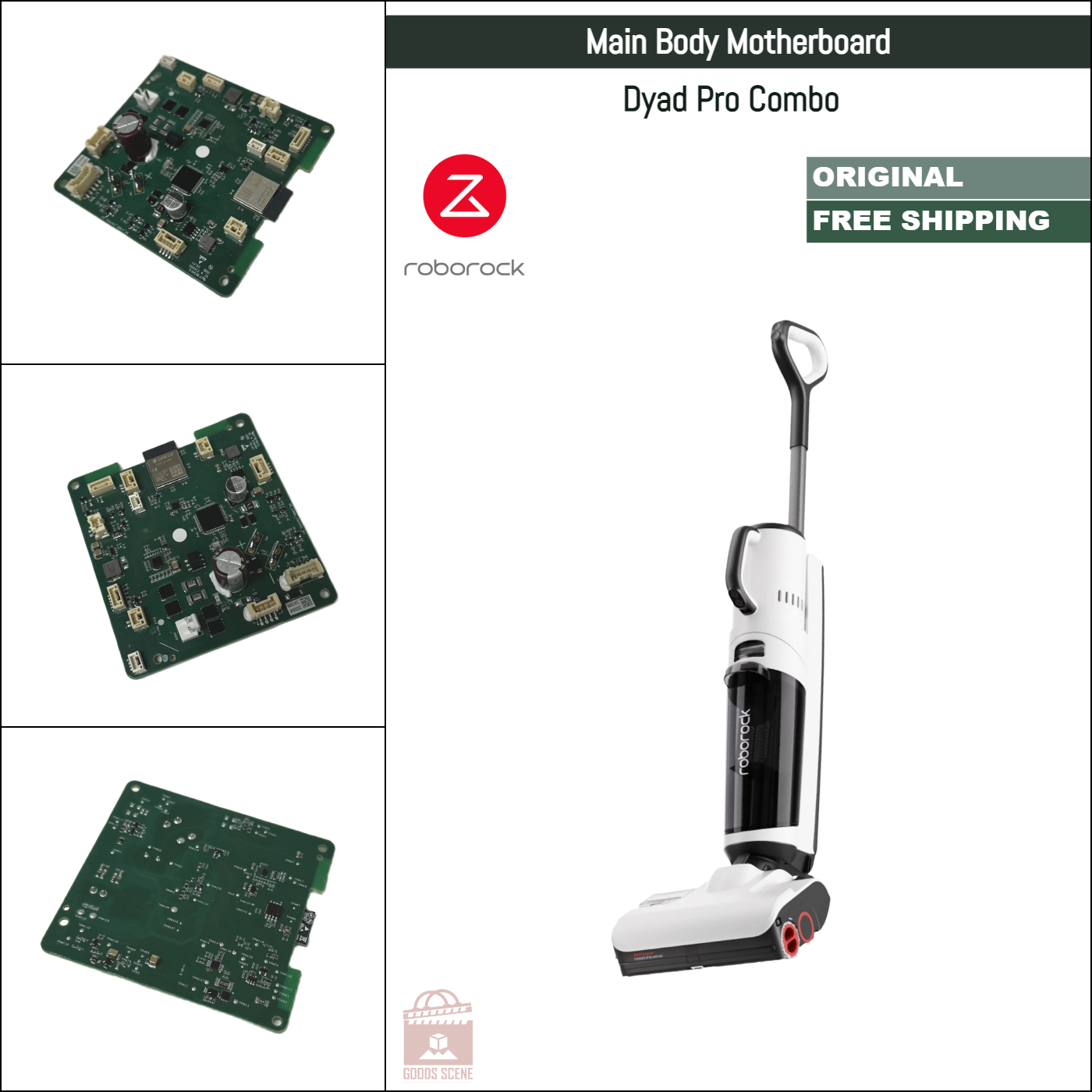 Roborock Dyad Pro Combo | Original Spare & Repair Parts: Body Motherboard Mainboard, CE Version, 220V