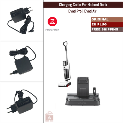 Roborock S4-, S5-, S6-, S7-, S8-Serie | Xiaowa E-Serie | Originales Netzkabel für Standard-Ladestation: US-, EU-, AU-, UK-Stecker 